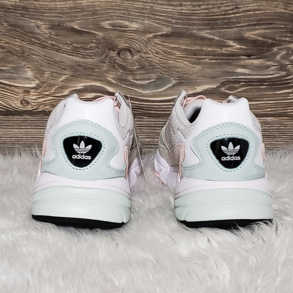 New Adidas Falcon Grey White Mint Chunky Sneaker - Picture 6 of 8